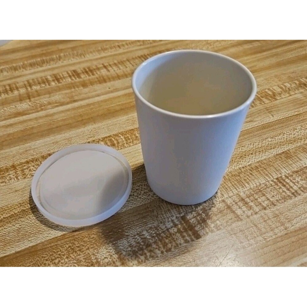 Vintage Tupperware Plastic Juice Cup 1251-36 With Lid